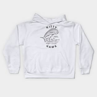 Kitty Hawk, NC Summertime Vacationing Mahi Mahi Big Head Fish Kids Hoodie